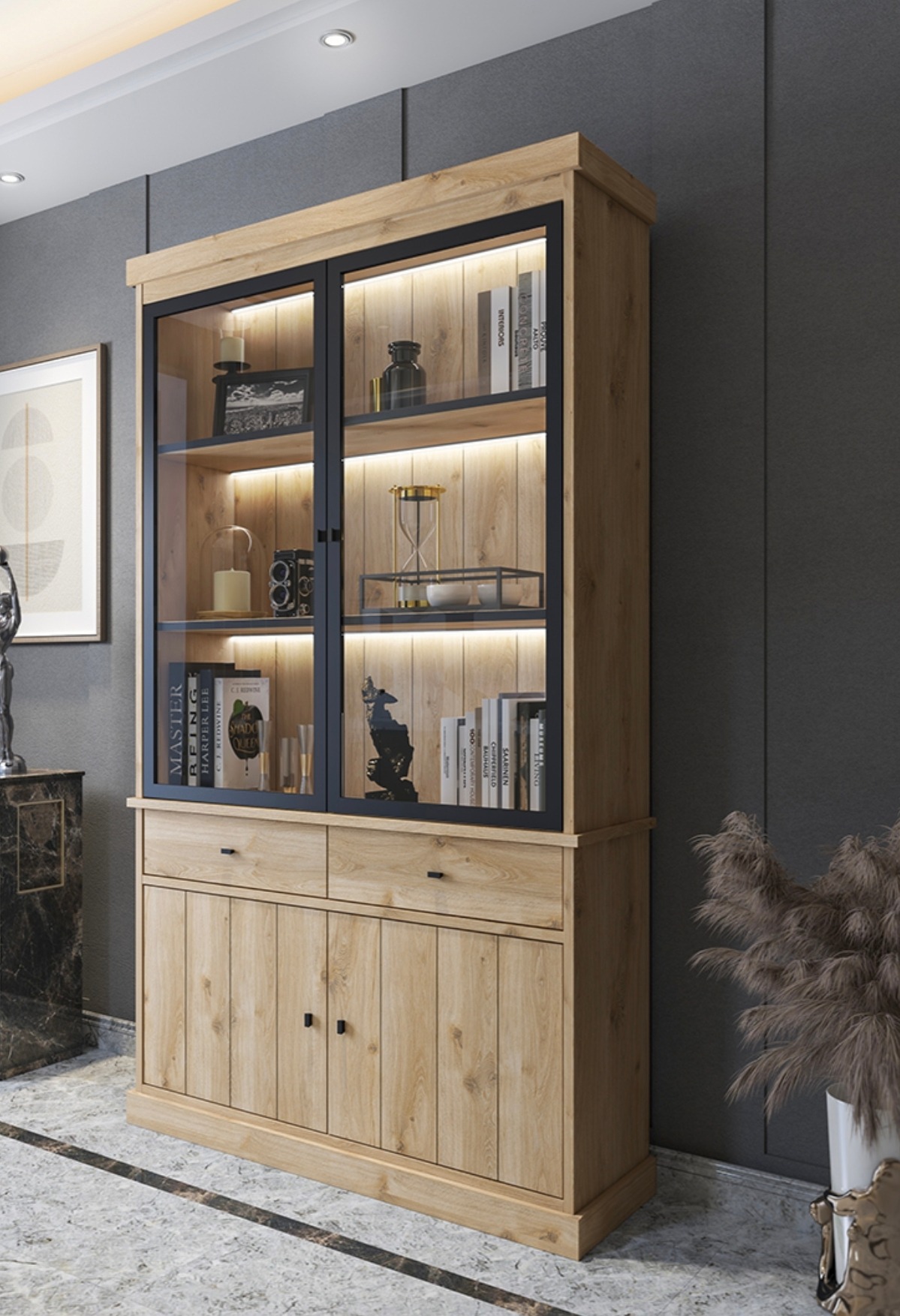 Display cabinet lighting