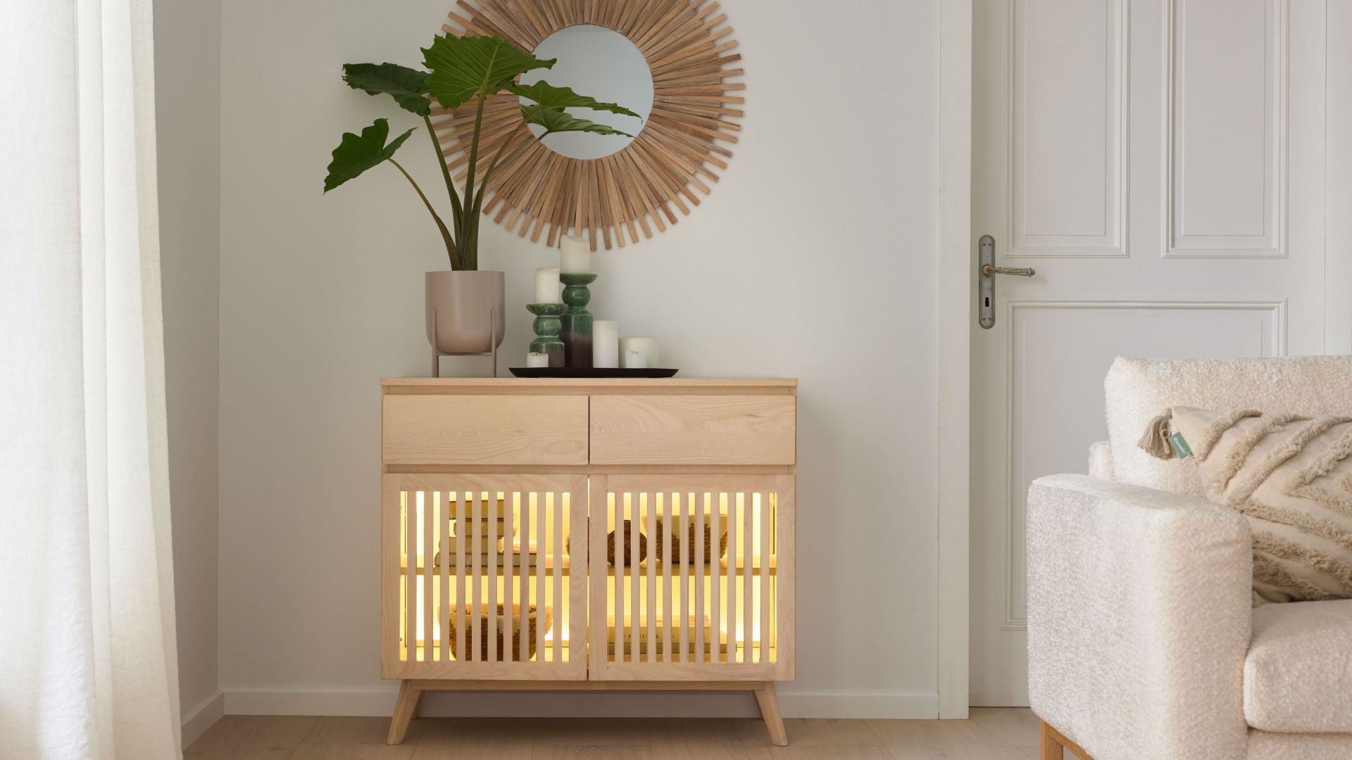 Sideboard accent lighting